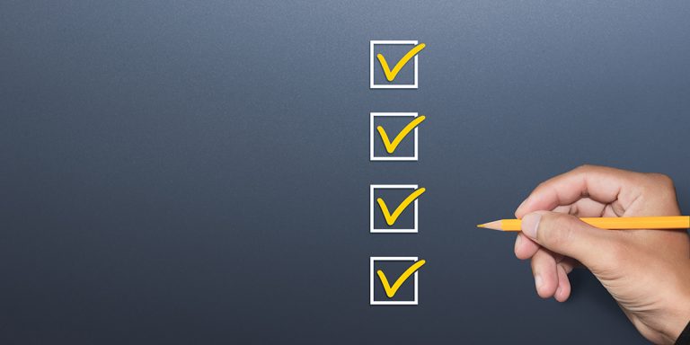 Selecting from a checklist