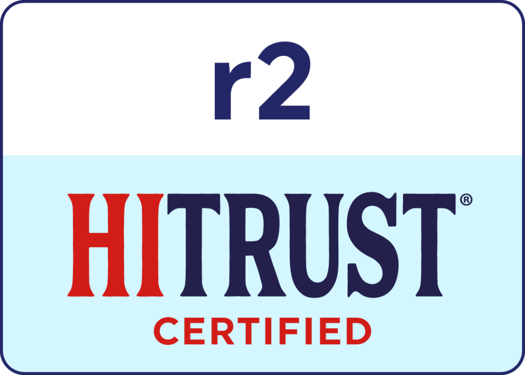 Badge to show ABCorp 3D is r2 HITRUST Certified