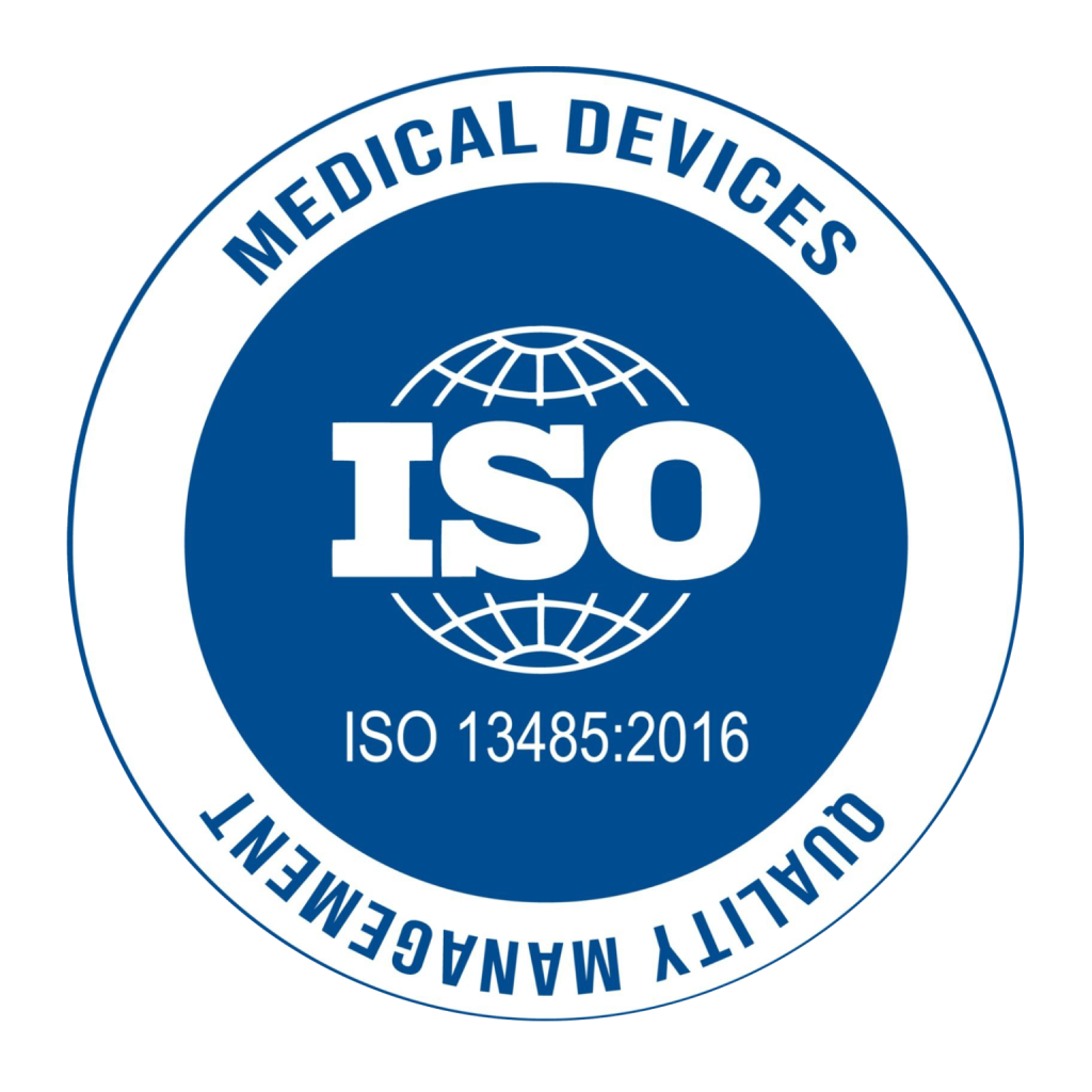 Badge displaying ABCorp 3D is ISO 13485 certified