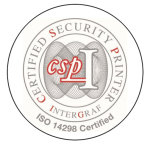 Badge indiquant qu'ABCorp 3D est certifié ISO Intergraf