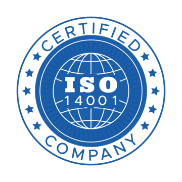 Badge to show ABCorp 3D is ISO 14001 certified