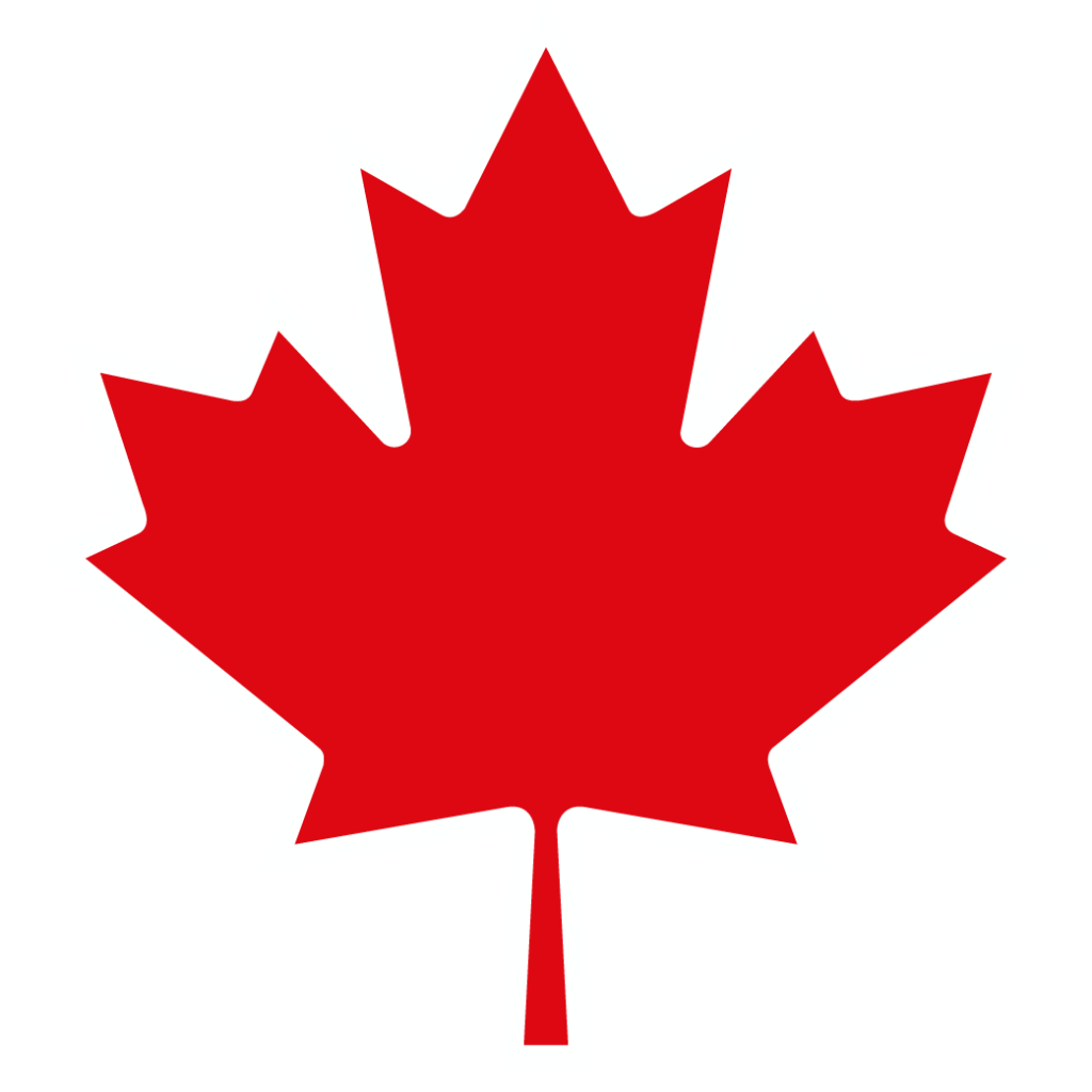 Icône de la feuille d'érable canadienne